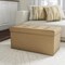 Hastings Home Folding Storage Bench Ottoman- 30" Tufted Foam Padded Lid- Removeable Bin by Hastings Home (Beige) 353384YMH - alternate 1